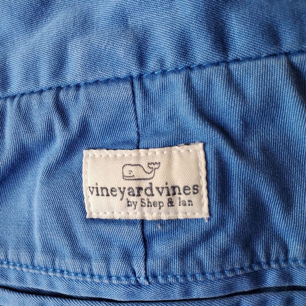 Vineyard Vines Breaker Shorts Bright Blue flat front casual shorts 9" Inseam - Picture 10 of 11